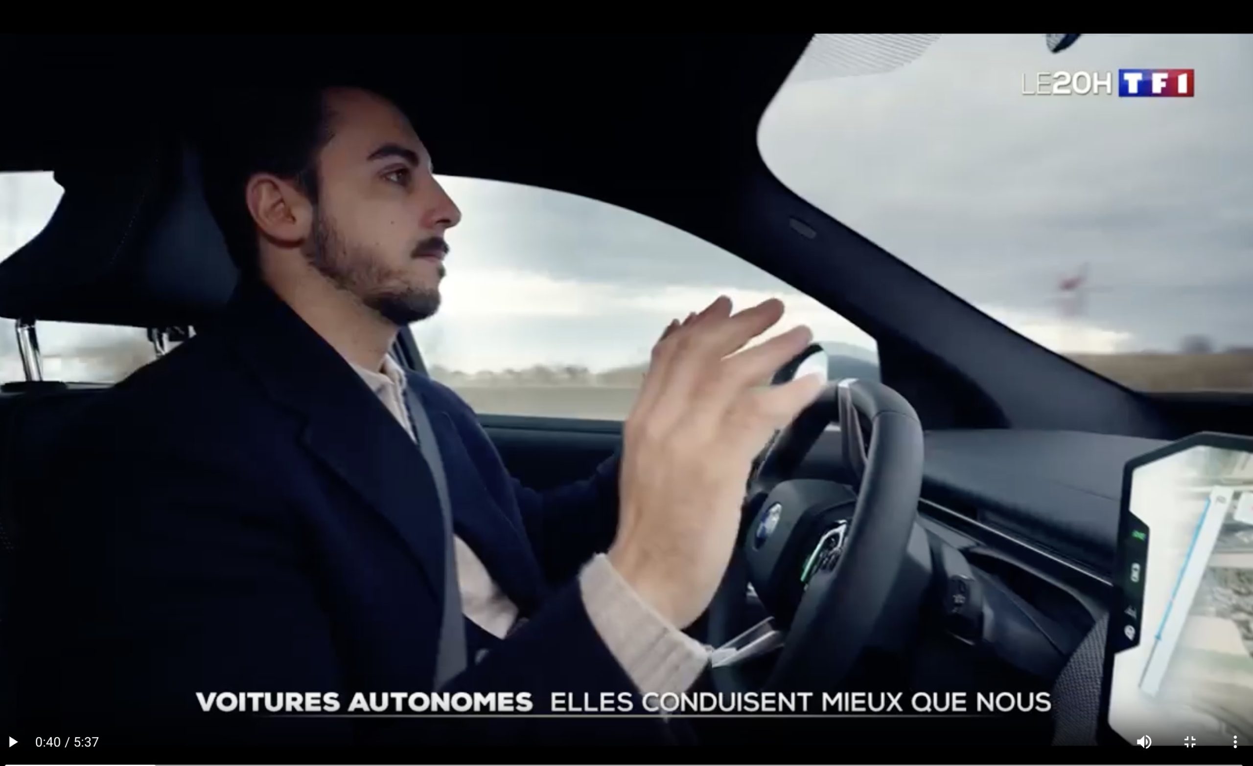 voiture electrique conduite autonome tf1